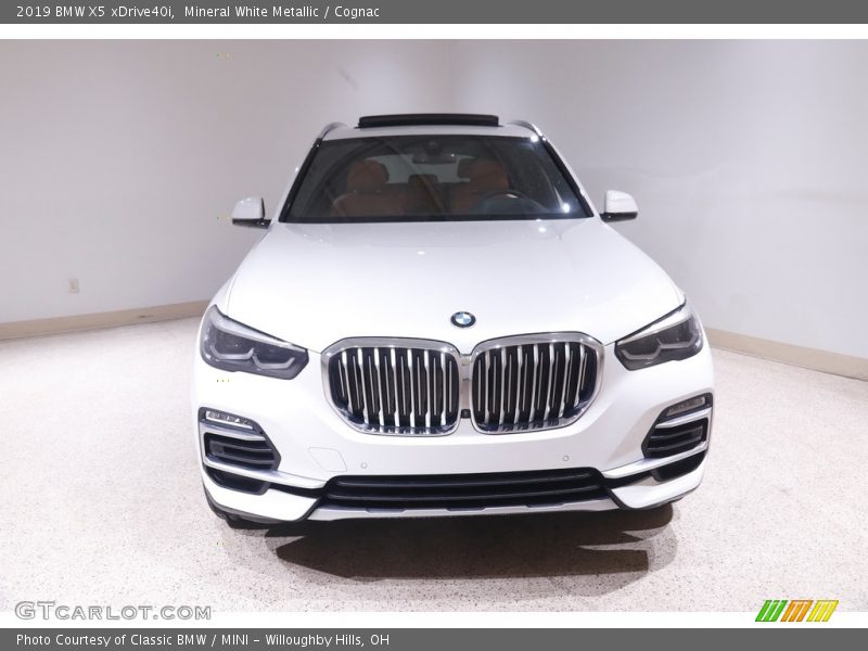 Mineral White Metallic / Cognac 2019 BMW X5 xDrive40i