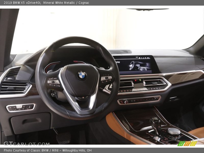 Mineral White Metallic / Cognac 2019 BMW X5 xDrive40i