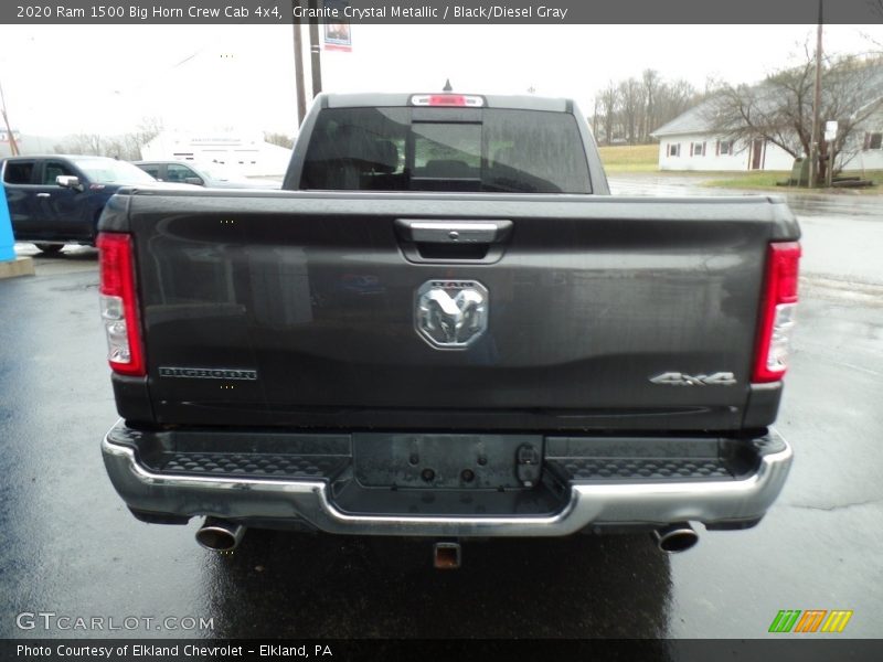 Granite Crystal Metallic / Black/Diesel Gray 2020 Ram 1500 Big Horn Crew Cab 4x4