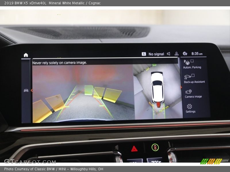 Mineral White Metallic / Cognac 2019 BMW X5 xDrive40i