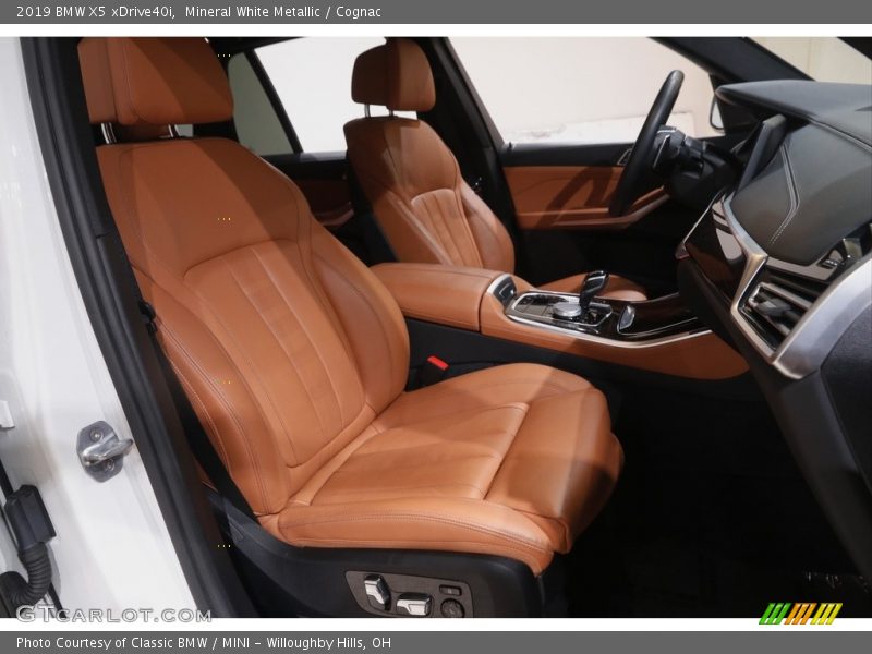 Mineral White Metallic / Cognac 2019 BMW X5 xDrive40i