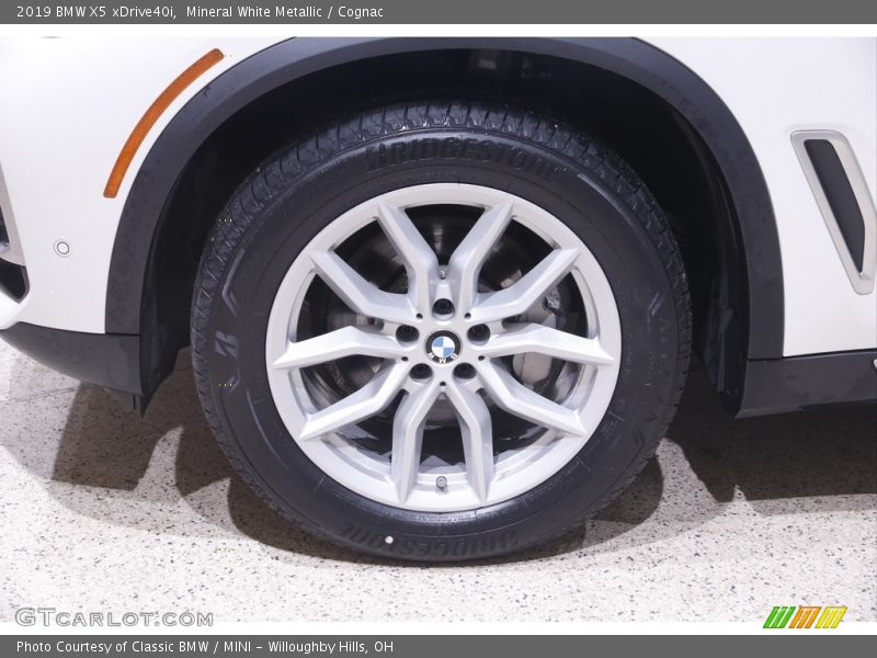 Mineral White Metallic / Cognac 2019 BMW X5 xDrive40i