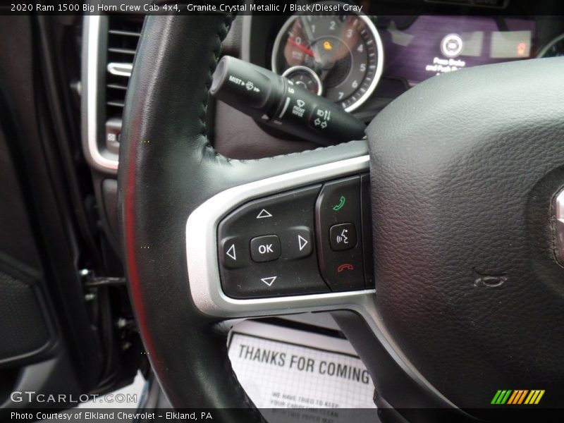 Granite Crystal Metallic / Black/Diesel Gray 2020 Ram 1500 Big Horn Crew Cab 4x4