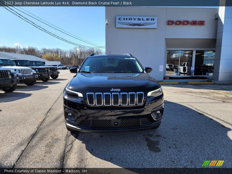 Diamond Black Crystal Pearl / Black 2022 Jeep Cherokee Latitude Lux 4x4