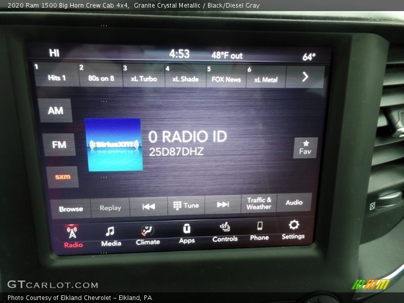 Granite Crystal Metallic / Black/Diesel Gray 2020 Ram 1500 Big Horn Crew Cab 4x4