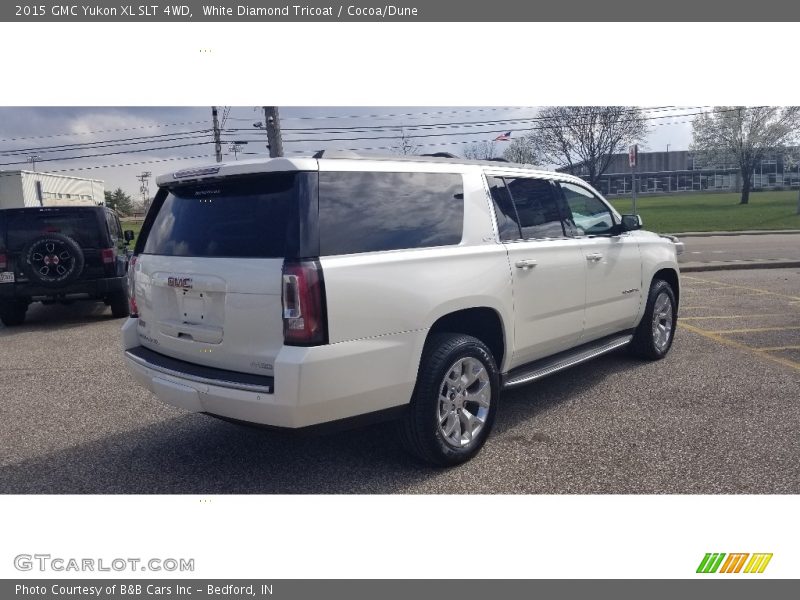 White Diamond Tricoat / Cocoa/Dune 2015 GMC Yukon XL SLT 4WD
