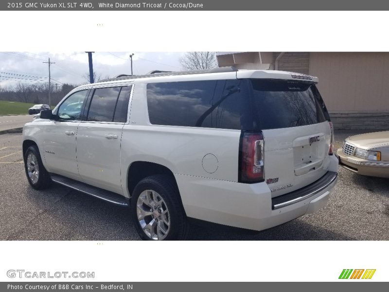 White Diamond Tricoat / Cocoa/Dune 2015 GMC Yukon XL SLT 4WD