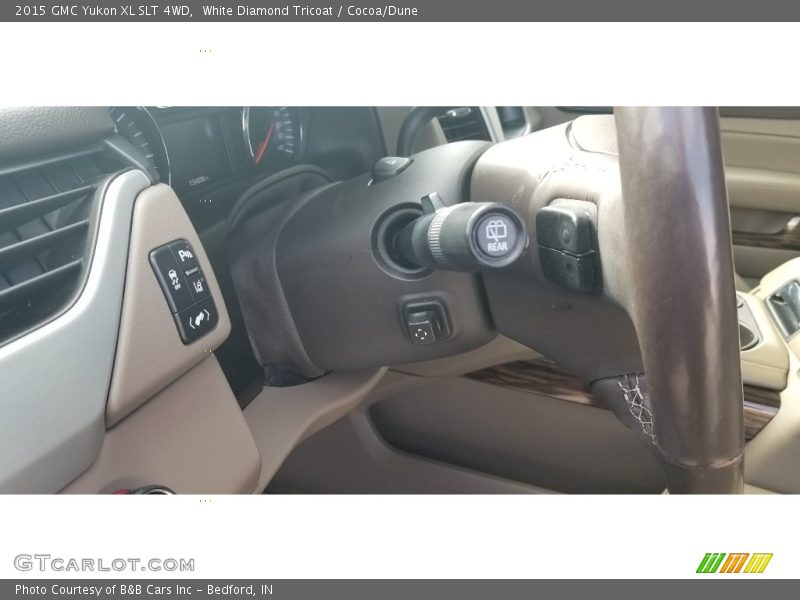 White Diamond Tricoat / Cocoa/Dune 2015 GMC Yukon XL SLT 4WD