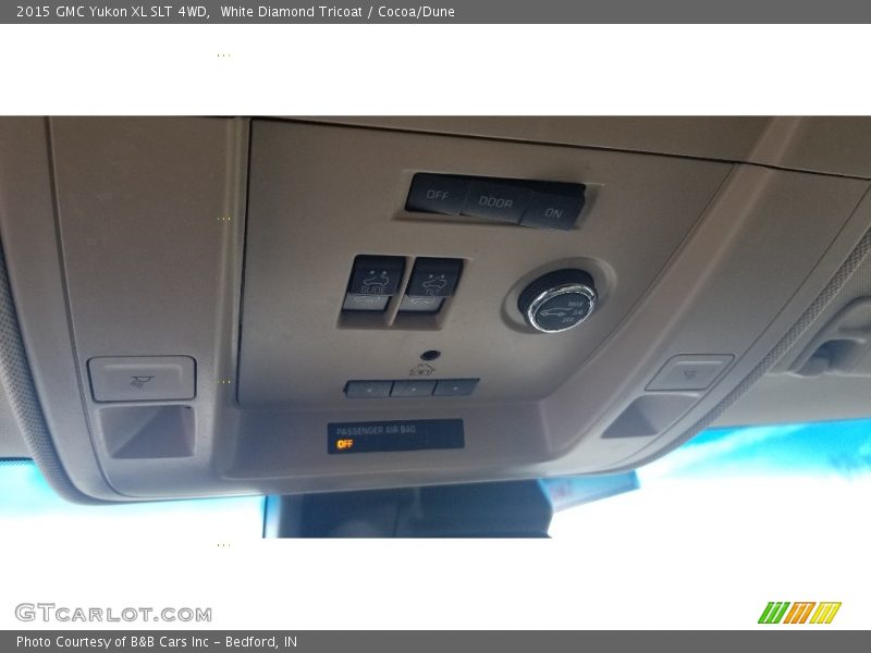 White Diamond Tricoat / Cocoa/Dune 2015 GMC Yukon XL SLT 4WD
