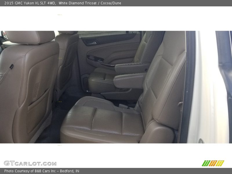 White Diamond Tricoat / Cocoa/Dune 2015 GMC Yukon XL SLT 4WD