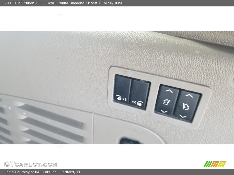 White Diamond Tricoat / Cocoa/Dune 2015 GMC Yukon XL SLT 4WD
