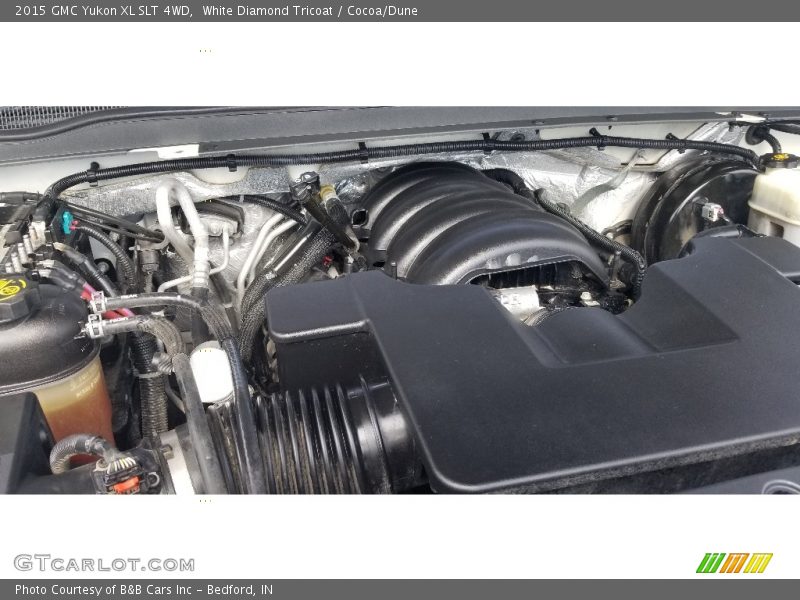 White Diamond Tricoat / Cocoa/Dune 2015 GMC Yukon XL SLT 4WD