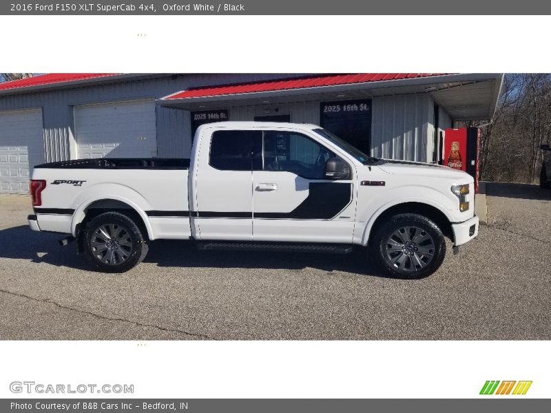 Oxford White / Black 2016 Ford F150 XLT SuperCab 4x4