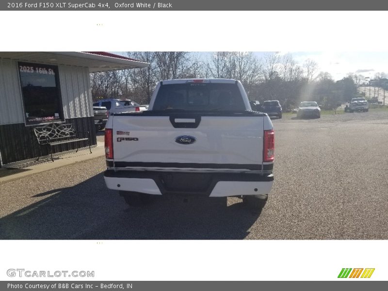 Oxford White / Black 2016 Ford F150 XLT SuperCab 4x4