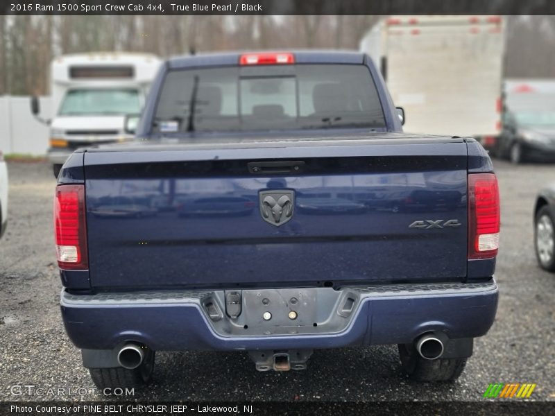 True Blue Pearl / Black 2016 Ram 1500 Sport Crew Cab 4x4