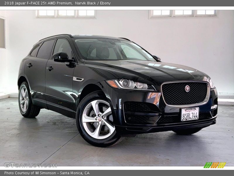 Narvik Black / Ebony 2018 Jaguar F-PACE 25t AWD Premium
