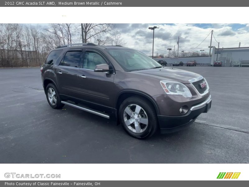 Medium Brown Metallic / Cashmere 2012 GMC Acadia SLT AWD