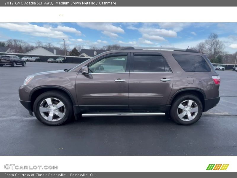 Medium Brown Metallic / Cashmere 2012 GMC Acadia SLT AWD