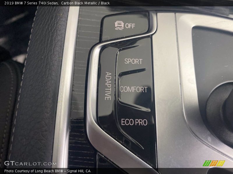 Carbon Black Metallic / Black 2019 BMW 7 Series 740i Sedan
