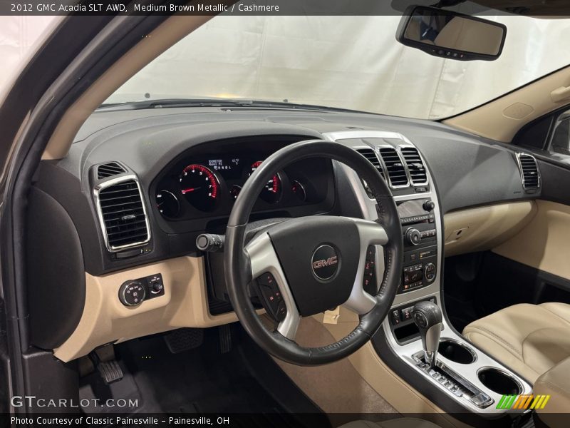 Medium Brown Metallic / Cashmere 2012 GMC Acadia SLT AWD