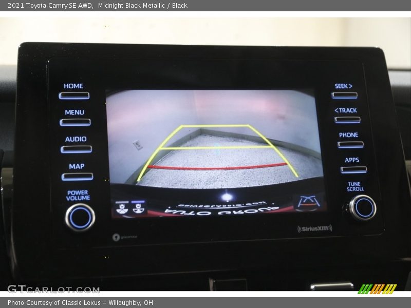 Midnight Black Metallic / Black 2021 Toyota Camry SE AWD