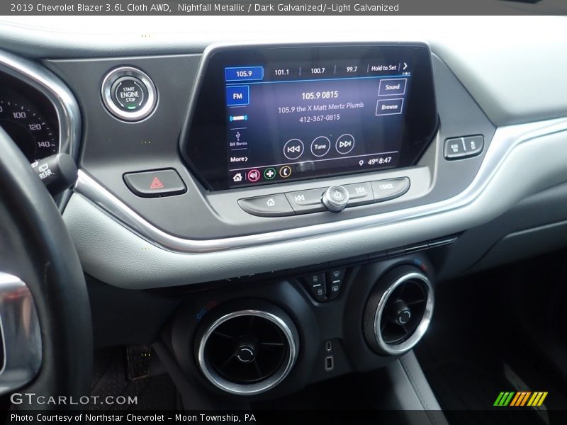 Nightfall Metallic / Dark Galvanized/­Light Galvanized 2019 Chevrolet Blazer 3.6L Cloth AWD
