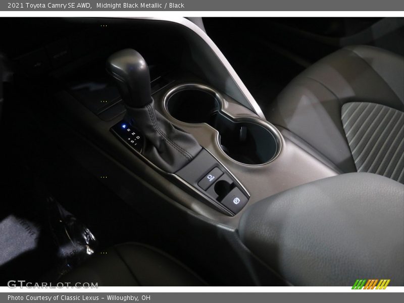 Midnight Black Metallic / Black 2021 Toyota Camry SE AWD