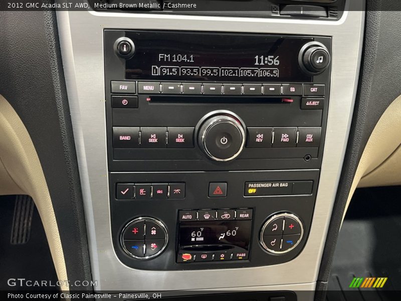 Medium Brown Metallic / Cashmere 2012 GMC Acadia SLT AWD