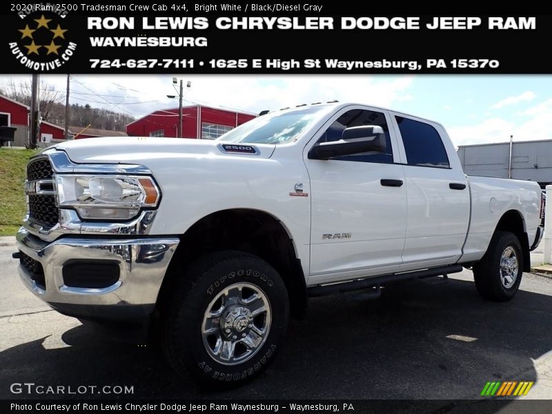 Bright White / Black/Diesel Gray 2020 Ram 2500 Tradesman Crew Cab 4x4