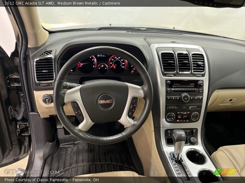 Medium Brown Metallic / Cashmere 2012 GMC Acadia SLT AWD