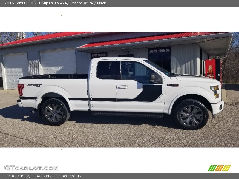 Oxford White / Black 2016 Ford F150 XLT SuperCab 4x4