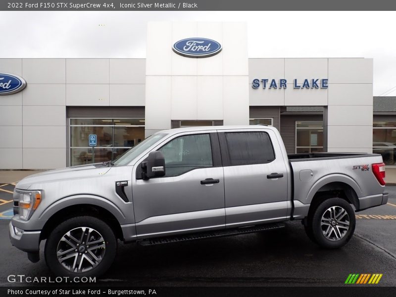 Iconic Silver Metallic / Black 2022 Ford F150 STX SuperCrew 4x4