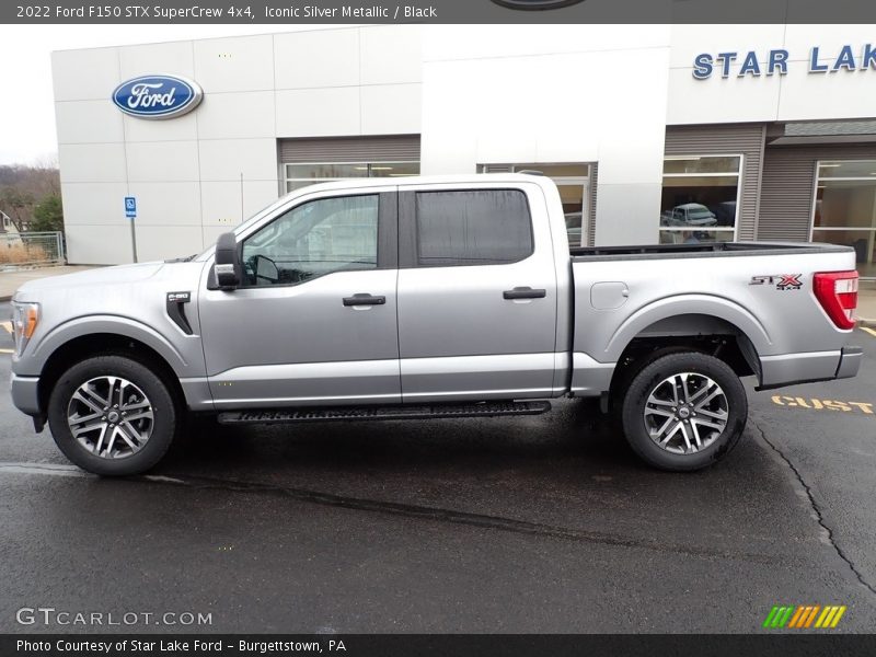 Iconic Silver Metallic / Black 2022 Ford F150 STX SuperCrew 4x4