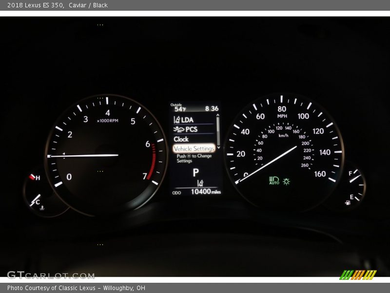 Caviar / Black 2018 Lexus ES 350