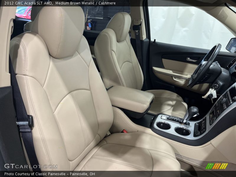 Medium Brown Metallic / Cashmere 2012 GMC Acadia SLT AWD