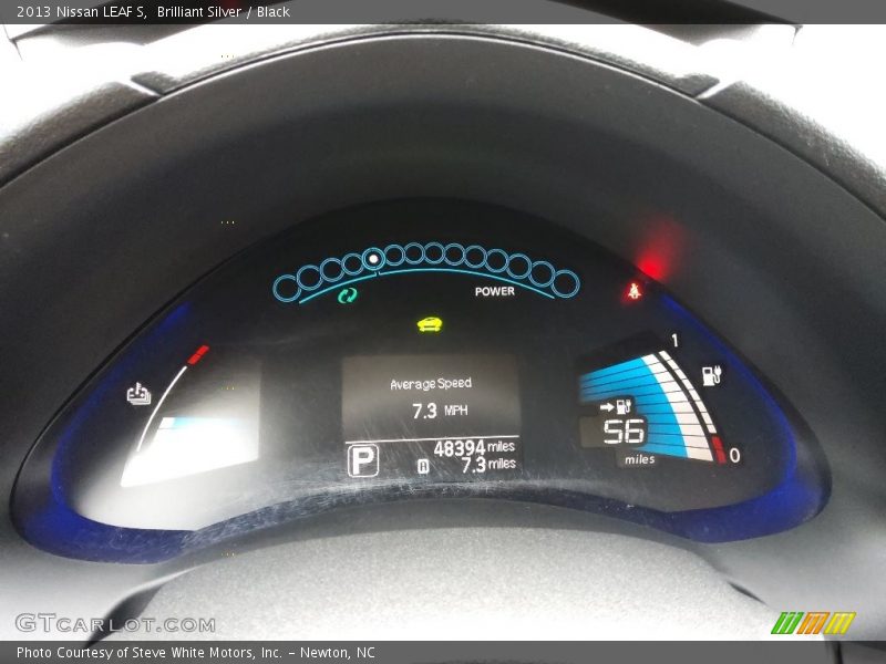 Brilliant Silver / Black 2013 Nissan LEAF S
