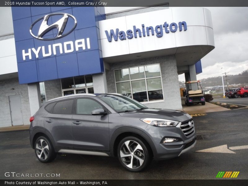 Coliseum Gray / Gray 2018 Hyundai Tucson Sport AWD