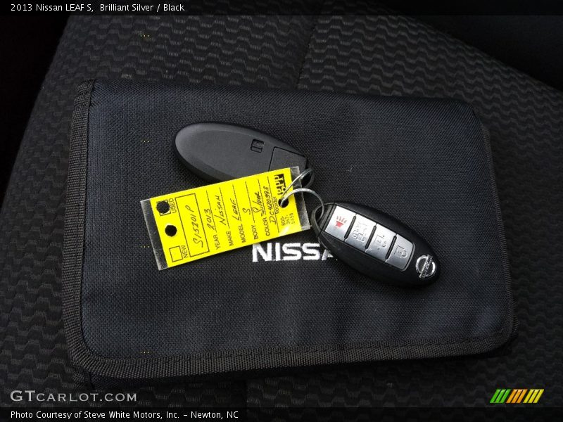 Brilliant Silver / Black 2013 Nissan LEAF S
