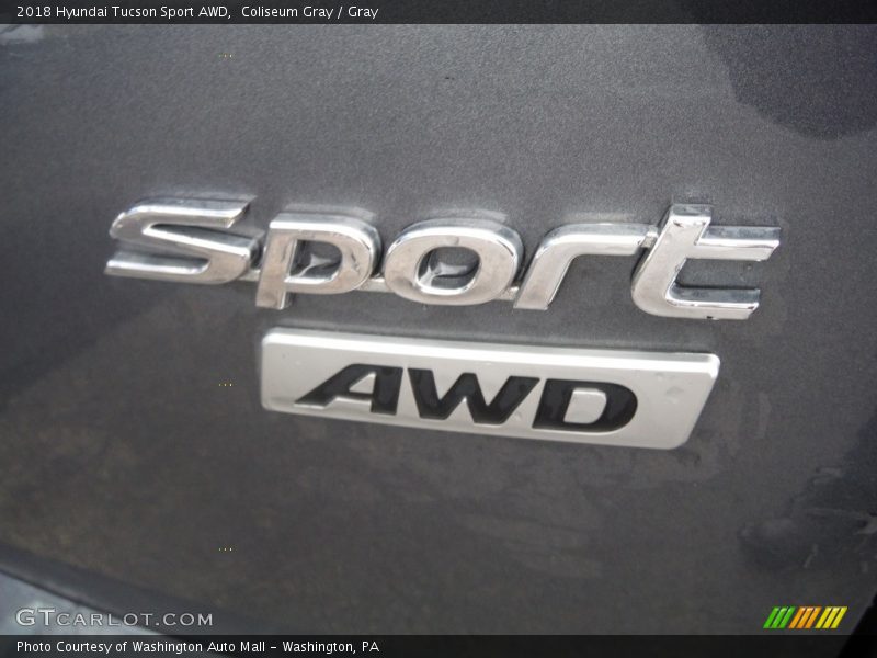 Coliseum Gray / Gray 2018 Hyundai Tucson Sport AWD