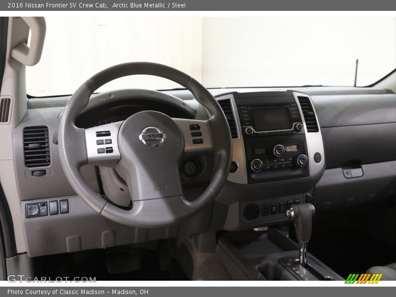 Arctic Blue Metallic / Steel 2016 Nissan Frontier SV Crew Cab