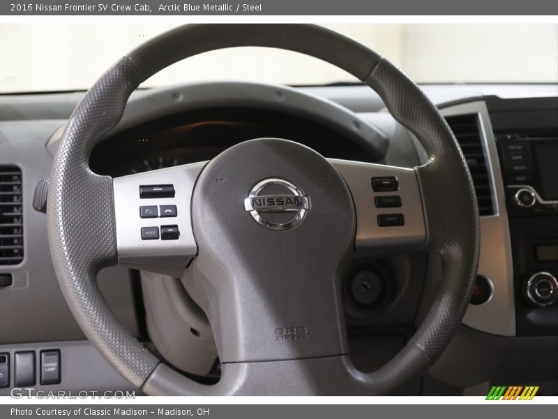 Arctic Blue Metallic / Steel 2016 Nissan Frontier SV Crew Cab