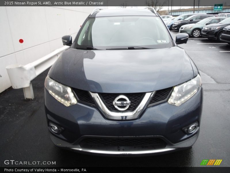 Arctic Blue Metallic / Charcoal 2015 Nissan Rogue SL AWD