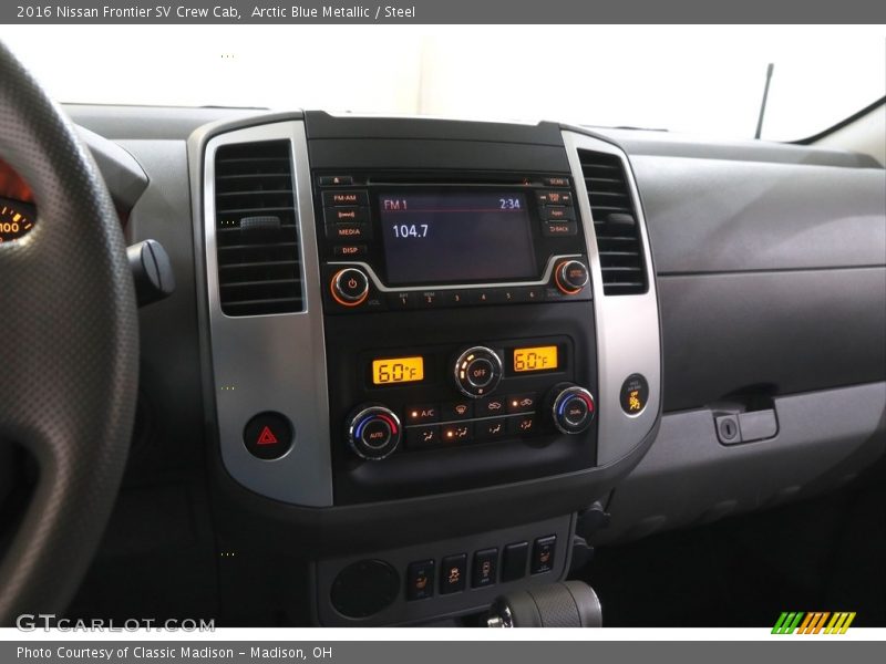 Arctic Blue Metallic / Steel 2016 Nissan Frontier SV Crew Cab