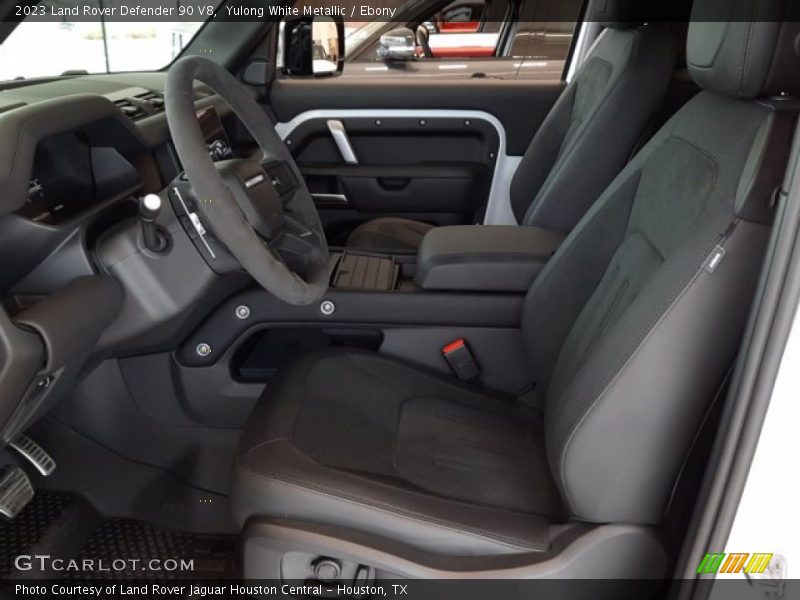 Front Seat of 2023 Defender 90 V8