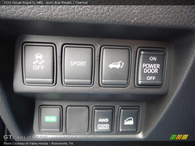 Arctic Blue Metallic / Charcoal 2015 Nissan Rogue SL AWD