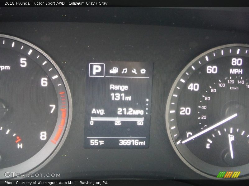 Coliseum Gray / Gray 2018 Hyundai Tucson Sport AWD
