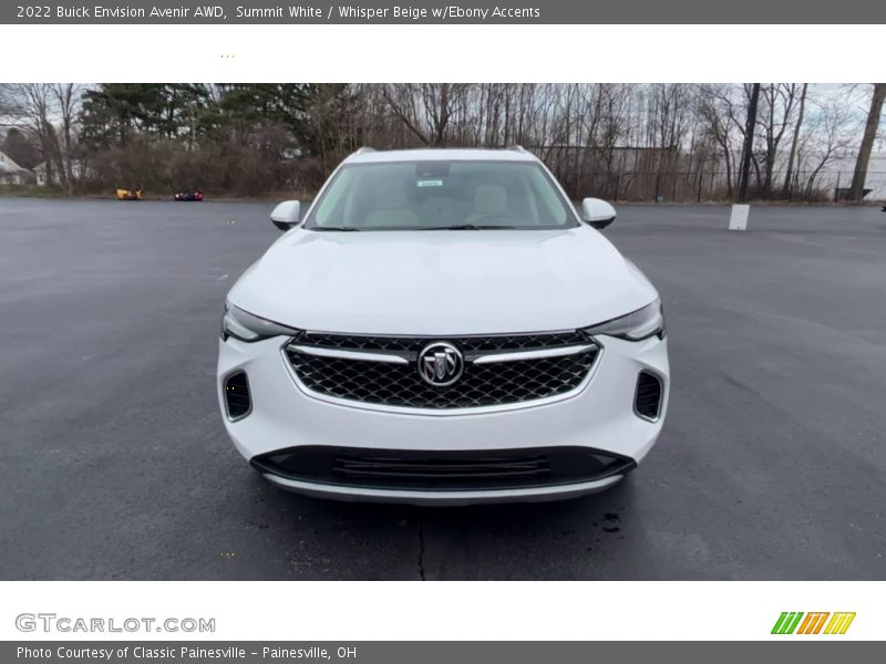 Summit White / Whisper Beige w/Ebony Accents 2022 Buick Envision Avenir AWD