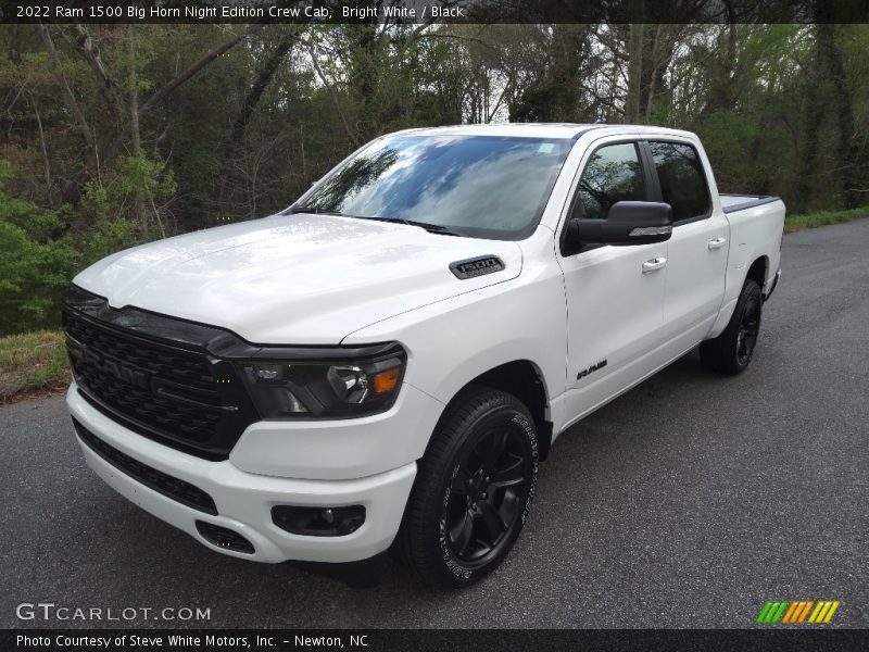Bright White / Black 2022 Ram 1500 Big Horn Night Edition Crew Cab