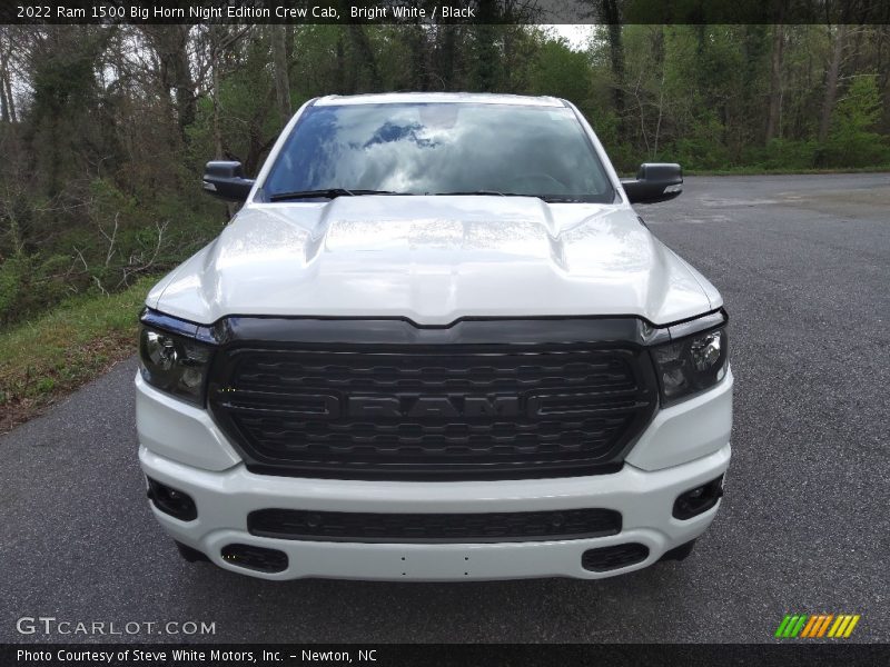 Bright White / Black 2022 Ram 1500 Big Horn Night Edition Crew Cab