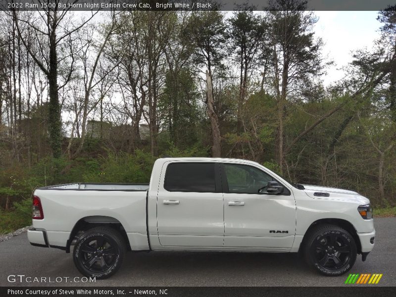 Bright White / Black 2022 Ram 1500 Big Horn Night Edition Crew Cab